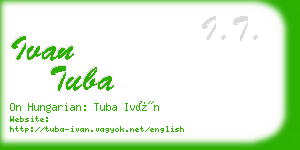 ivan tuba business card